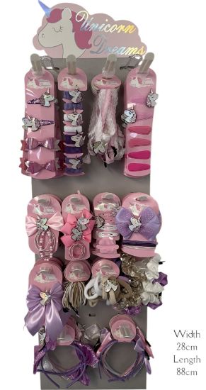 Picture of Unicorn Hair Accessories Display 84pcs