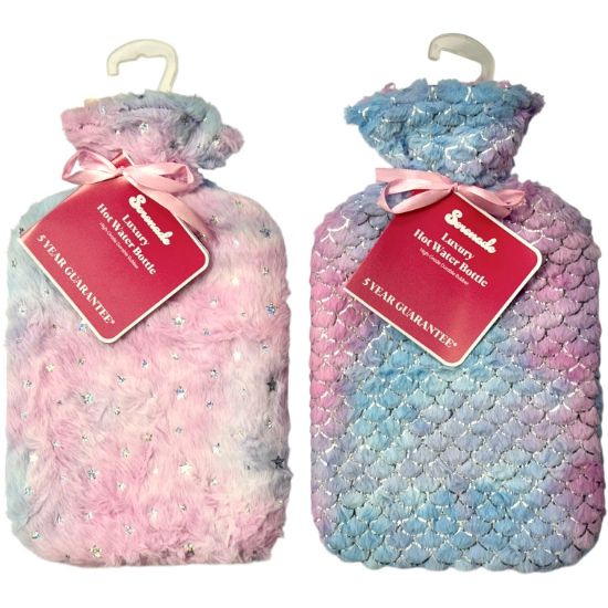 Picture of Lux Silver-Pastel Fur Hot Water Bottle