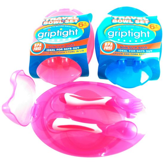 Picture of Griptight - Travel Bowl With Spoon/ Fork
