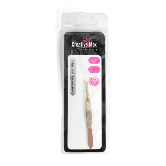 Picture of 11328 CMF Gold Tipped Slant Tweezers