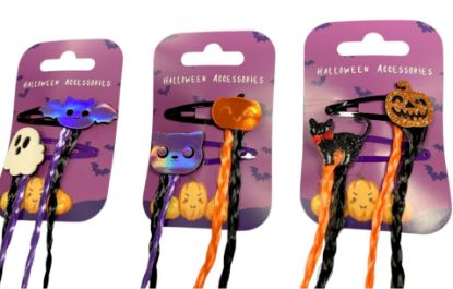 Picture of Halloween Plaited Hair Clips