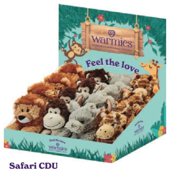 Picture of Warmies Minis - Safari Anmials - Tray It