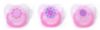 Picture of 3 Decorated Orthodontic Soothers 12m+