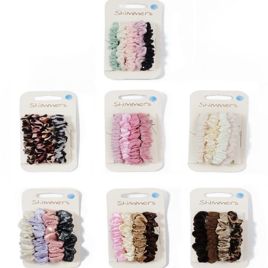 Picture of Shimmers - 4pk Textured Scrunchies