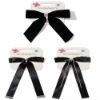 Picture of Shimmers - Black & Crystal Bow Barrette