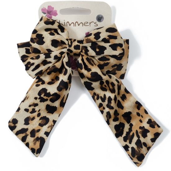 Picture of Shimmers Large Bow Animal Print Barrette