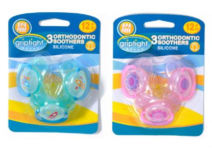Picture of 3 Decorated Orthodontic Soothers 12m+