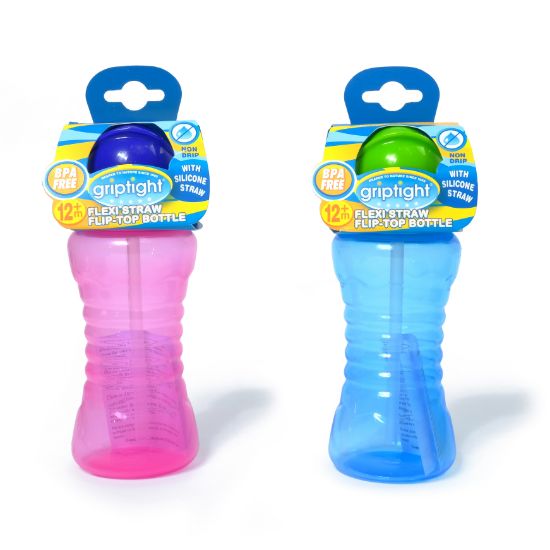 Picture of Griptight - Flexi Straw Flip Top Bottle