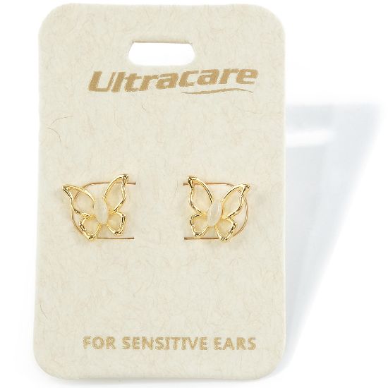 Picture of 021 Ultracare - Pearl Butterfly Stud