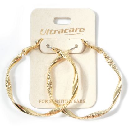 Picture of 096 Ultracare - Gold Twist Hoops