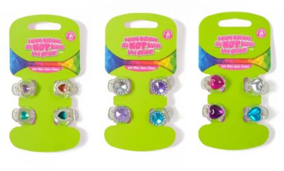 Picture of ICB - 4pk Gem Hair Clips
