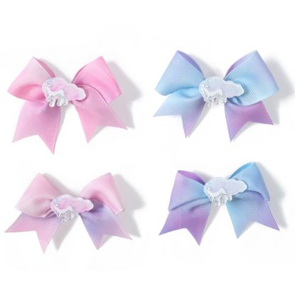 Picture of ICB - Unicorn Bow Hair Clip 2PK