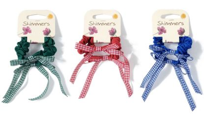 Picture of School Colour Bow Scrunchies