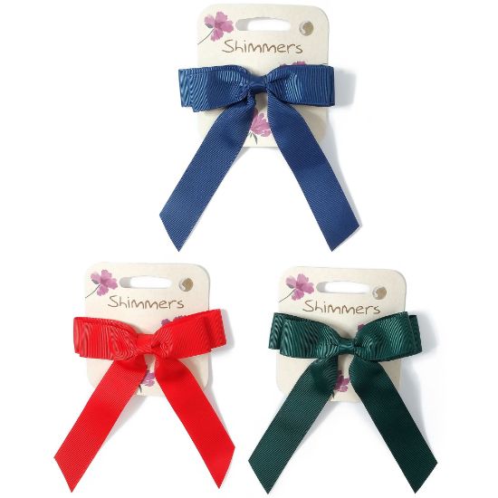 Picture of School Colours Ribbon Bow