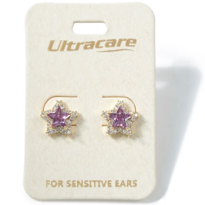 Picture of 083 Ultracare - Lilac Star Crystal Stud