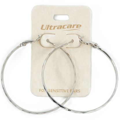 Picture of 091 Ultracare - Large Silver Hoops