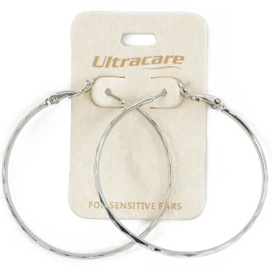 Picture of 091 Ultracare - Large Silver Hoops