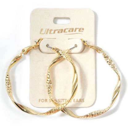 Picture of 096 Ultracare - Gold Twist Hoops