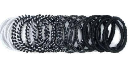 Picture of ICB - Hair Elastics - Black & White Mix