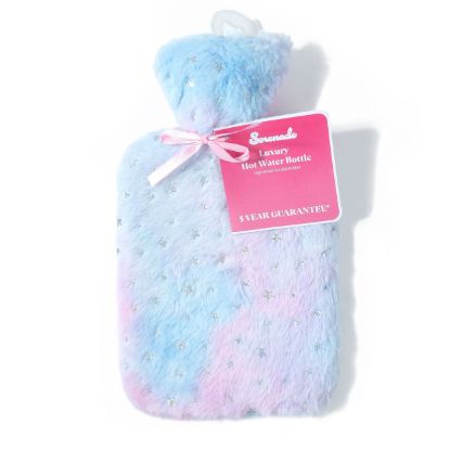 Picture of Lux Silver-Pastel Fur Hot Water Bottle