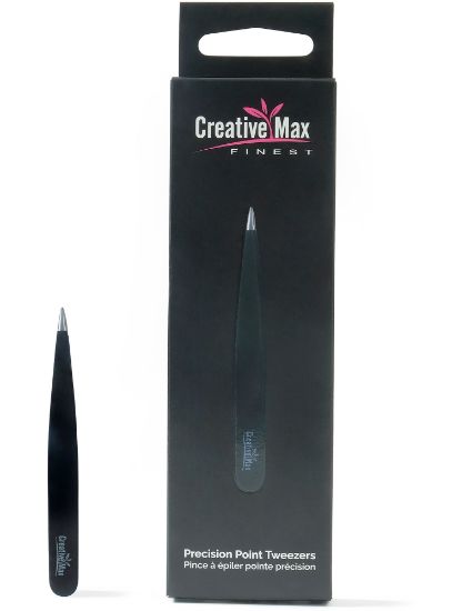 Picture of CMF Black Precision Point Tweezers