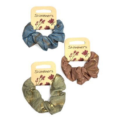 Picture of Shimmers - Gold Print Hair Scrunchy