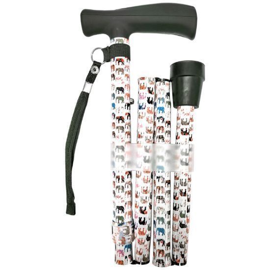 Picture of Folding Elephant Print Stick