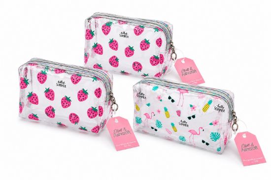 Picture of X2+ Clear Printed Bag 18x10x8cm
