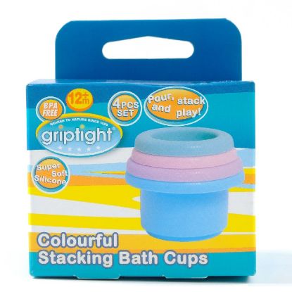 Picture of GT 4pk Silicone Stacking Bath Pourer Toy