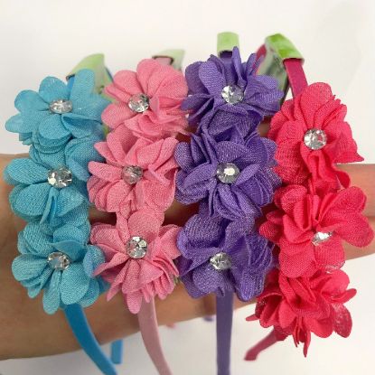 Picture of ICB - Gem Flower Row Alice Band