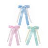 Picture of ICB  - Tail Bow Barrette with Flowers