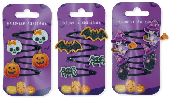 Picture of Halloween Hair Clips 4pk