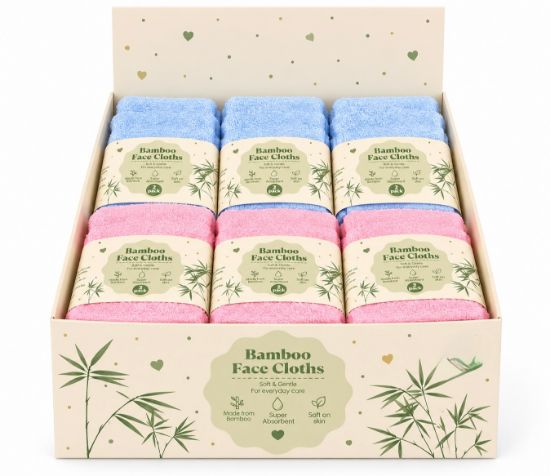 Picture of 2pk Bamboo Face Cloths