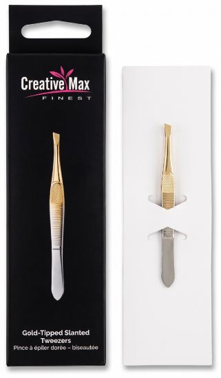 Picture of CMF Gold Tipped Slant Tweezers