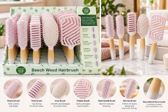 Picture of Simply Eco Wood Hairbrush Tray