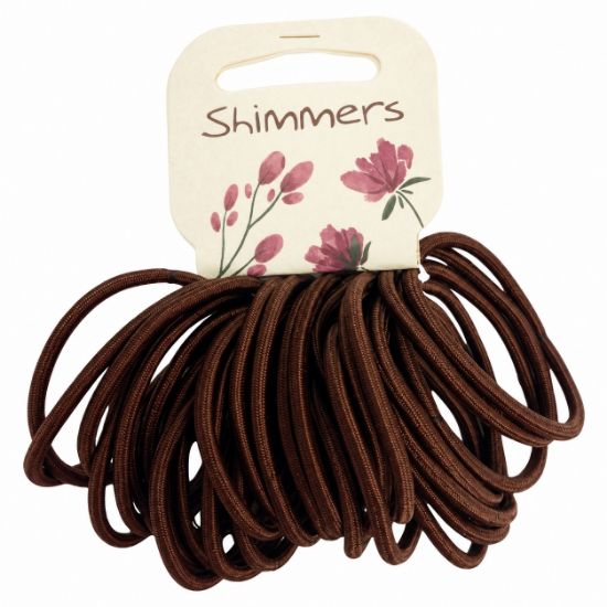 Picture of Shimmers Brown No Metal Elastics