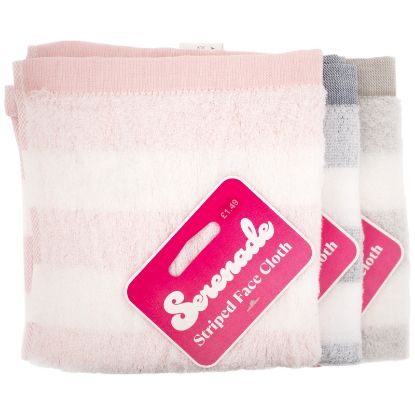 Picture of Serenade - Striped Facecloth