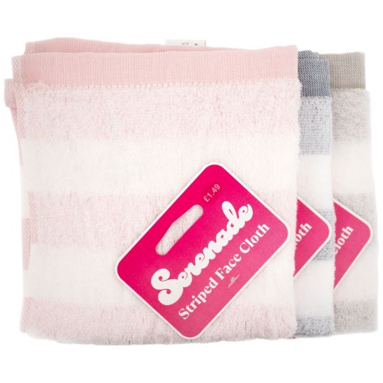 Picture of Serenade - Striped Facecloth