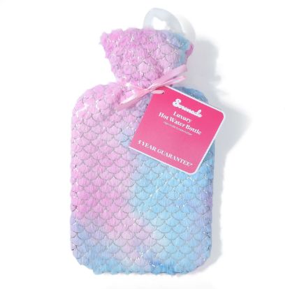 Picture of Lux Silver-Pastel Fur Hot Water Bottle