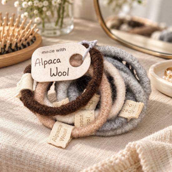 Picture of Alpaca fur hair bands