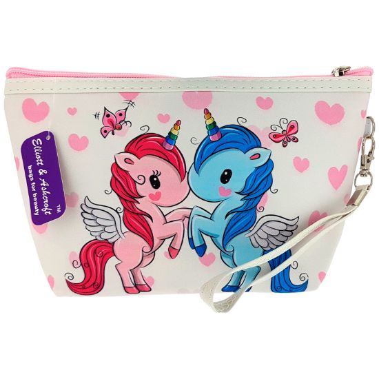 Picture of x2+ Unicorn Heart Cosmetic Pouch 24x7x17