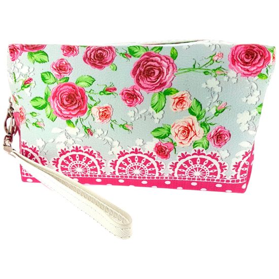 Picture of x2+ Rose Print Toiletry hldal 17.5x8x10.