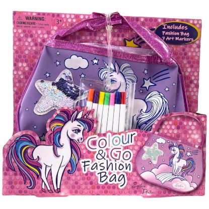Picture of X2+ Colour and Go' Unicorn Bag 30x22cm