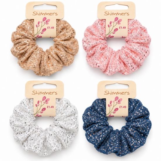 Picture of Shimmers - Gold Speckle Scrunchy