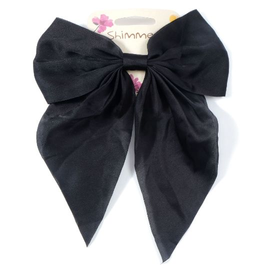 Picture of Shimmers - Large Black Bow Barrette