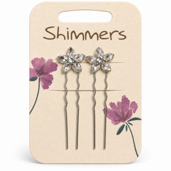 Picture of Shimmers - Flower Hair Pins