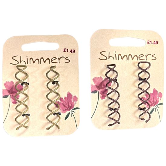 Picture of Shimmers - Spiral Hair Pins