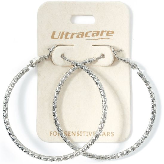 Picture of 098 Ultracare - Large Silver Hoops