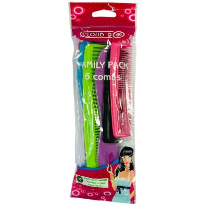 Picture of Multi Pack Combs - Recycled Plastic 6pk