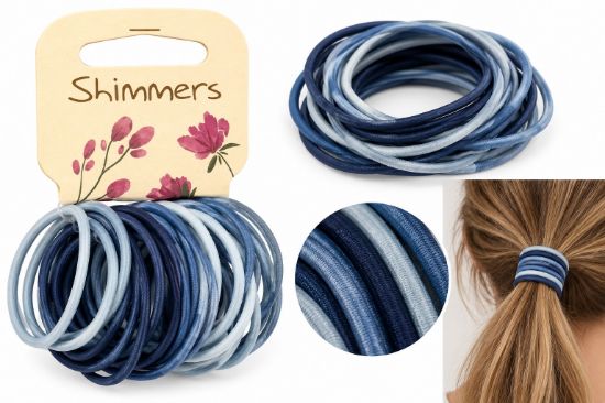 Picture of Shimmers - Denim Blue Mix Elastics